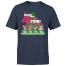 Elf Food Groups Men's Christmas T-Shirt - Navy