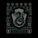 Harry Potter Slytherin Crest Men's Christmas T-Shirt - Black