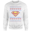 DC Supergirl Knit Christmas Sweater - White