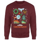 National Lampoon Griswold Christmas Starter Pack Christmas Sweater - Burgundy