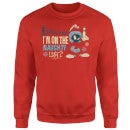 Looney Tunes Martian Who Said Im On The Naughty List Christmas Sweater - Red