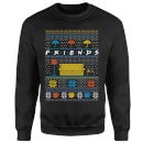 Friends Sofa Knit Christmas Sweater - Black