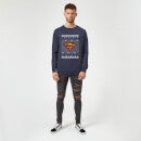 DC Superman Knit Christmas Sweater - Navy