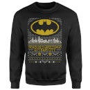 DC Comics Batman Seasons Greetings From Gotham Christmas Sweatshirt - Black