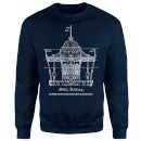 Mary Poppins Carousel Sketch Christmas Jumper - Navy