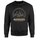 Harry Potter I'd Rather Stay At Hogwarts Christmas Sweater - Black
