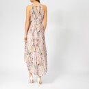 Valetia elegant pleated dip cheap hem dress