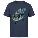 Aquaman Fight for Justice Men's T-Shirt - Navy