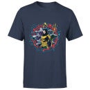 Aquaman Circular Portrait Men's T-Shirt - Navy
