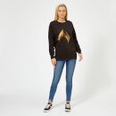 Aquaman Symbol Women's Sweatshirt - Black
