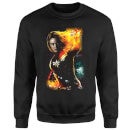 Captain Marvel Galactic Shine Sweatshirt - Black