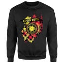 Captain Marvel Tartan Patch Sweatshirt - Black