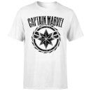 Captain Marvel Logo Men's T-Shirt - White