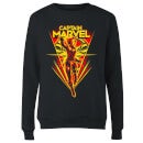Captain Marvel Freefall Women's Sweatshirt - Black