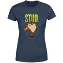 Looney Tunes Stud Taz Women's T-Shirt - Navy
