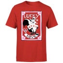 Looney Tunes Lucky In Love Pepe Le Pew Men's T-Shirt - Red