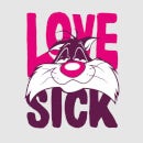 Looney Tunes Love Sick Sylvester Men's T-Shirt - Grey