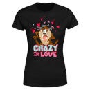 Looney Tunes Crazy In Love Taz Women's T-Shirt - Black