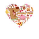 Scooby Doo Snacks Are My Valentine Women's Sweatshirt - White