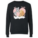 Disney Lady And The Tramp Love Women's Sweatshirt - Black