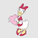 Disney Katrien Duck Love Heart dames t-shirt - Grijs