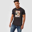 The Flintstones Cartoon Squares Men's T-Shirt - Black