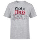 The Flintstones Stacks On Stacks Men's T-Shirt - Grey