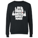 The Flintstones Loyal Order Of Water Buffalo Member Women's Sweatshirt - Black
