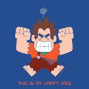 Wreck-it Ralph This Is My Happy Face Men's T-Shirt - Royal Blue