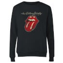 Rolling Stones Plastered Tongue Women's Sweatshirt - Black