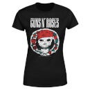 Guns N Roses Circle Skull Women's T-Shirt - Black