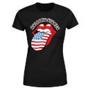 Rolling Stones US Flag Women's T-Shirt - Black