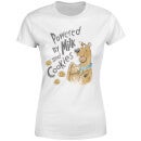 Scooby Doo Powered By Milk And Cookies Women's T-Shirt - White