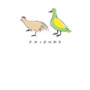 Friends The Chick And The Duck Men's T-Shirt - White
