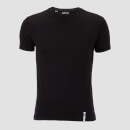 2-Pak Klasycznych Koszulek Luxe - Czarna/Czarna - XS