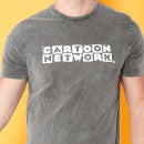 Cartoon Network Spin Off Distressed Logo T-Shirt - Noir Acid Wash