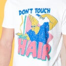 Cartoon Network Spin-Off Johnny Bravo Don't Touch The Hair T-Shirt - White