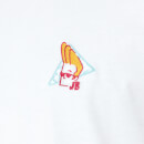 Cartoon Network Spin-Off Johnny Bravo 90s Geborduurd Design t-shirt - Wit