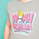 Cartoon Network Spin-Off Johnny Bravo Woah Momma T-Shirt - Grey