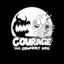 Sudadera con reflector The Cowardly Dog de Courage - Negro