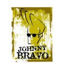 Johnny Bravo Distressed Men's T-Shirt - White