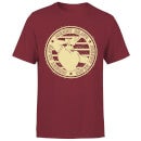 Johnny Bravo Sports Badge Men's T-Shirt - Burgundy