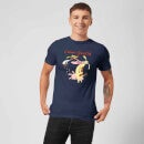 Cow and Chicken Characters Men's T-Shirt - Navy