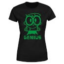 Camiseta Green Genius para mujer de Dexters Lab - Negro