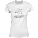 Courage The Cowardly Dog Outline Women's T-Shirt - White