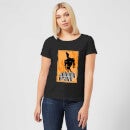 Johnny Bravo Fire Women's T-Shirt - Black