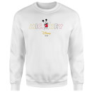 Disney Mickey Mouse Disney Wording Sweatshirt - White