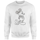 Disney Mickey Mouse Sketch Sweatshirt - White