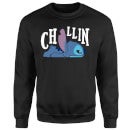 Disney Lilo And Stitch Chillin Sweatshirt - Black