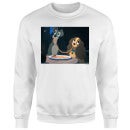 Disney Lady And The Tramp Spaghetti Scene Sweatshirt - White
